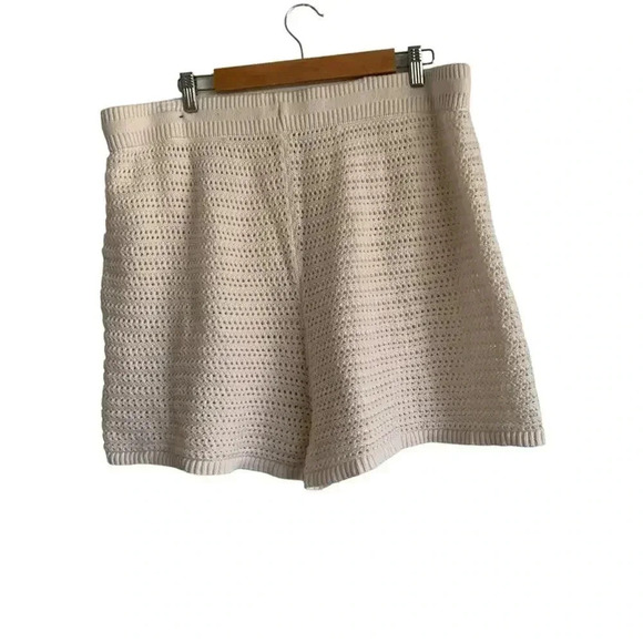 Creme De La Creme Open Weave Swim Coverup Shorts Size XL - Picture 3 of 7